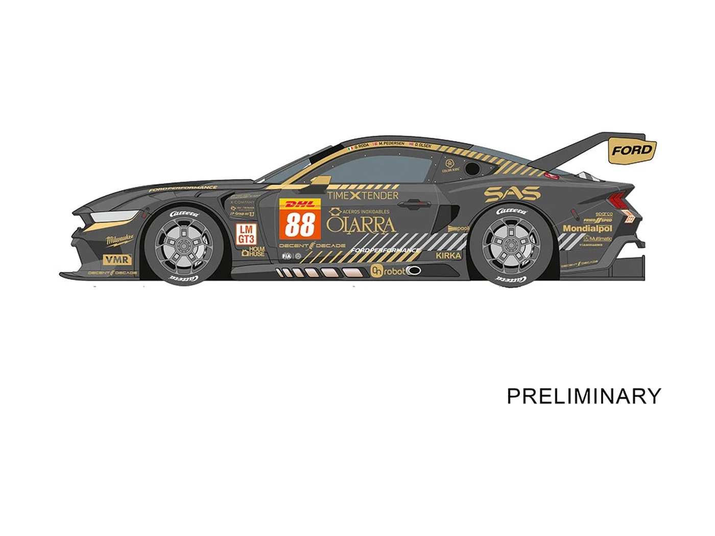 Ford Mustang GT3 "Proton Competition, No.88" Spa 2024"